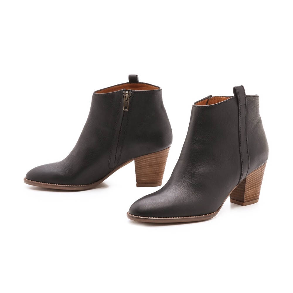 Madewell Billie Boot in Leather - True Black